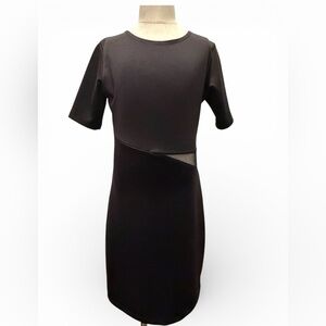 Cheryl's Kids Short Sleeve Black Dress with Mesh Girls Youth Size Large (12)